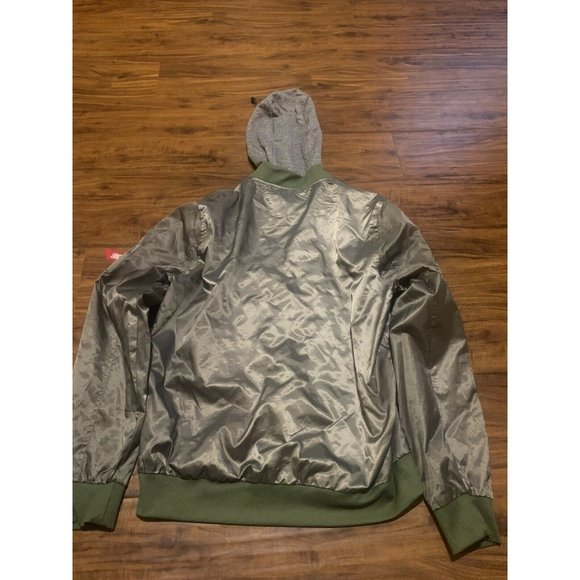 BKC Brooklyn Jacket Green Windbreaker Size Large In Men, Young Men's, Sz L - Picture 2 of 4